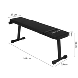 Banca Plana para Ejercicio Entrenamiento GYM Fitness en Casa