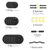 Mancuernas Ajustables Altera Set 40kg Pesas Discos Ejercicio