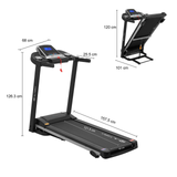 Caminadora Electrica Plegable Con 3 Niveles De Inclinacion