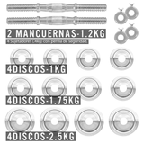 Mancuernas 25 Kg Ajustables Altera  Con Maletin