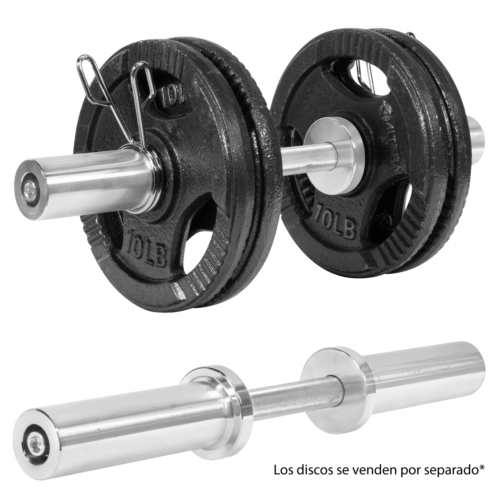 Barras Para Mancuernas Olimpicas Ajustables 2 Pulgadas 2 Pzs