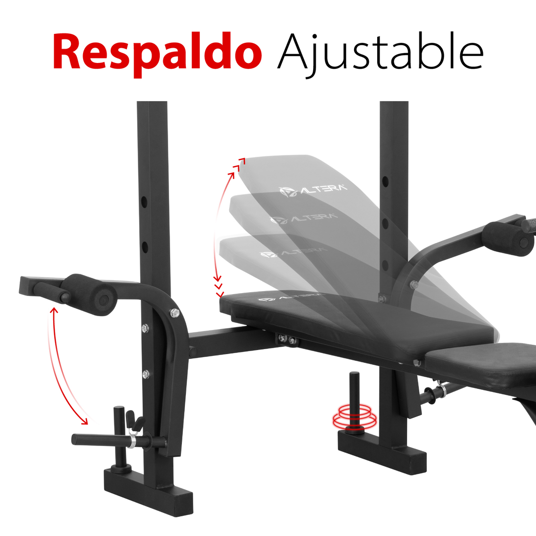 Banco Multiposiciones Gym Casa Ejercicio Pierna Brazo Pecho - Altera