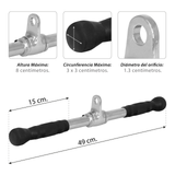 Maneral Barra Recta de Gimnasio Jaladera Corta Bicep Tricep