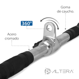 Maneral Barra Recta de Gimnasio Jaladera Corta Bicep Tricep