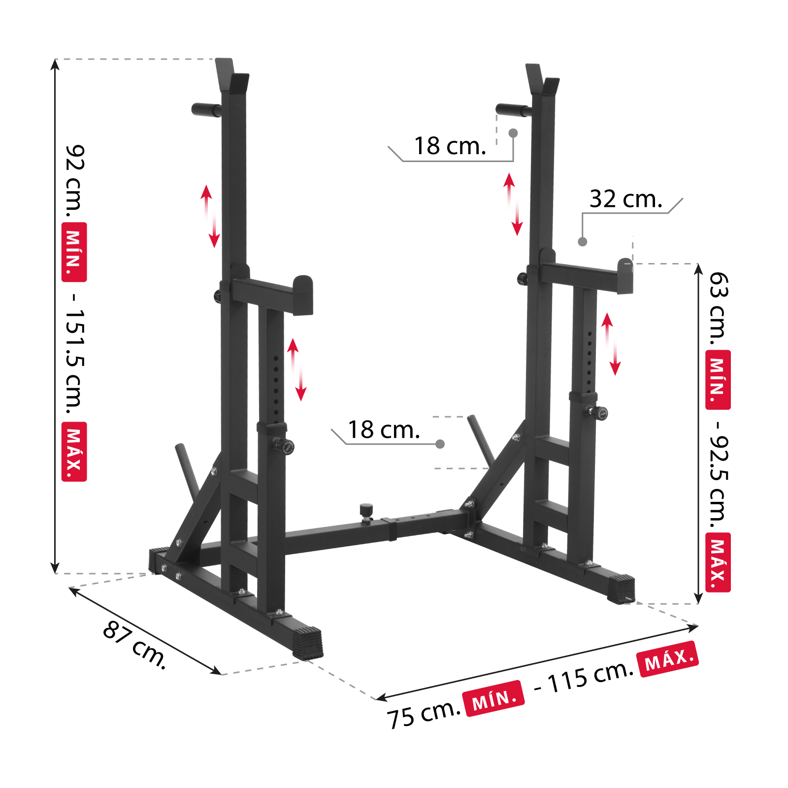 Barra Preolimpica Barra Pesas Medidas Barra Z Curva Peso De Barra