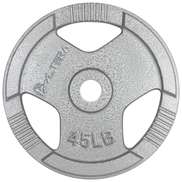 Altera Osl 45 Disco Olímpico Con Agarradera 45 Lb Plata