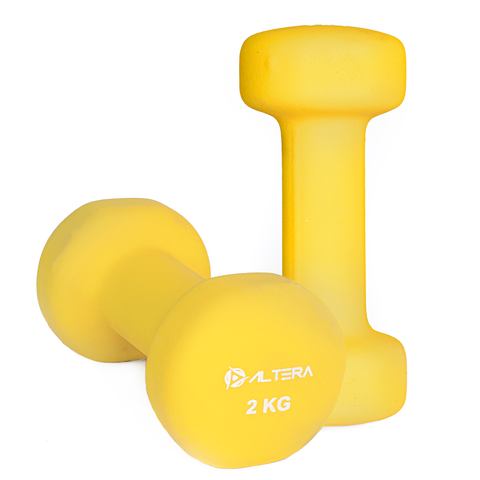 Par Pesa Acero Mancuerna Forro De Neopreno Recubrimento 2kg - Altera.fit