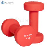 Mancuerna Pesa Acero Forro Recubrimento De Neopreno 4kg - Altera