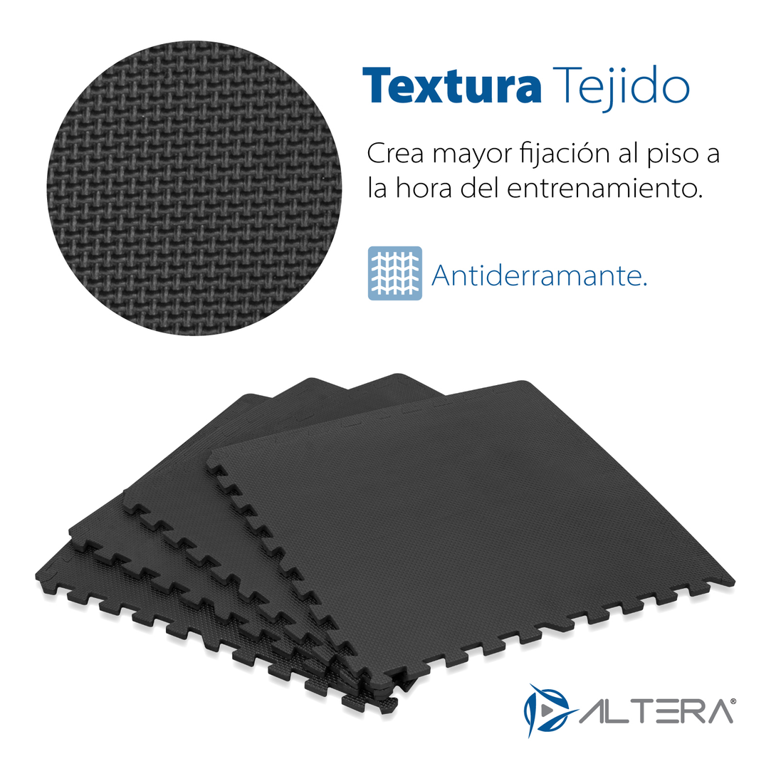 Paquete De Piso Para Gimnasio Soft Eva Foam Rompecabezas 4pz - Altera
