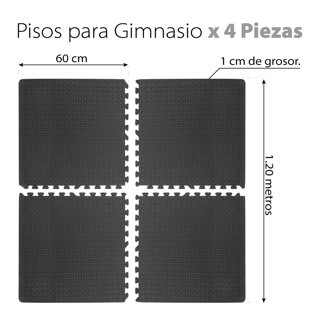 Paquete De Piso Para Gimnasio Soft Eva Foam Rompecabezas 4pz - Altera