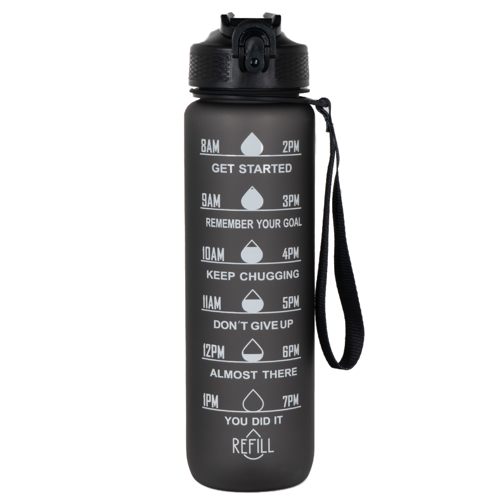 Botella de agua motivacional 1 litro deportiva - SD MED