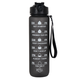 Botella Motivacional Deportiva Agua Libre De Bpa 1 Litro