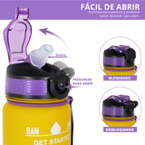 Botella Motivacional Deportiva Agua Libre De Bpa 1 Litro